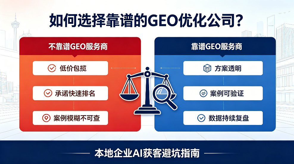黄骅如何选择靠谱的GEO优化公司？本地企业AI获客避坑指南